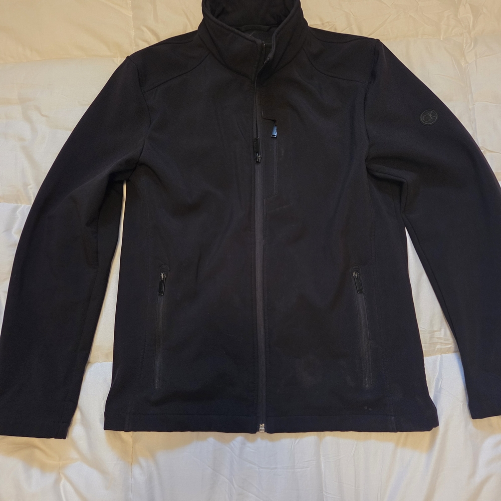Men's Calvin Klein Black Softshell Water Resistant Jacket
